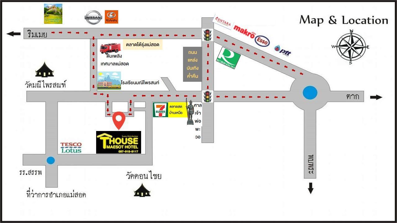 T. House Hotel Mae Sot Luaran gambar